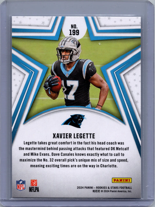 2024 Panini Rookies and Stars Football Xavier Legette Longevity Halo #199 #199