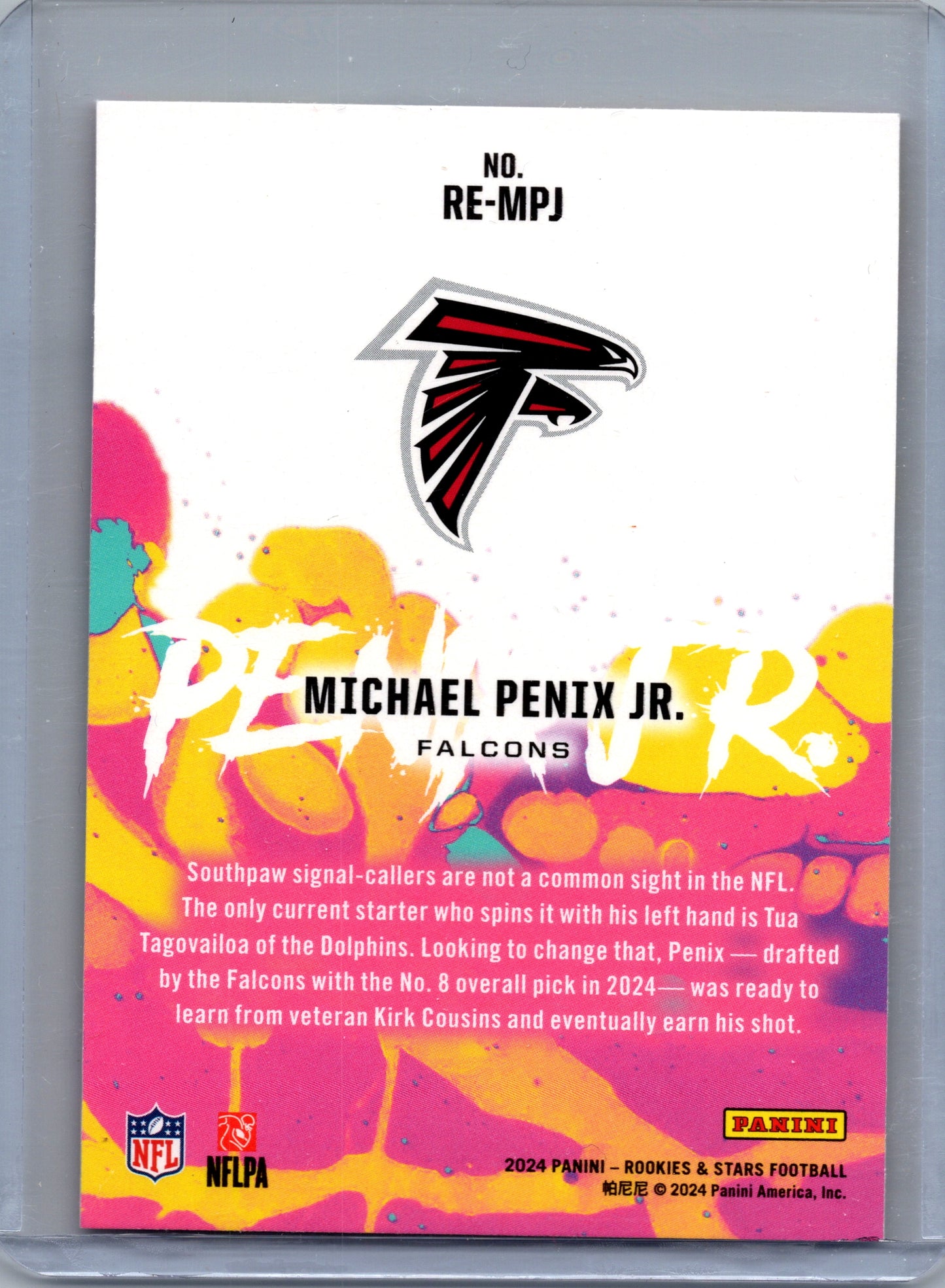 2024 Panini Rookies & Stars #RE-MPJ Michael Penix Jr. Rookie Exclusive Longevity