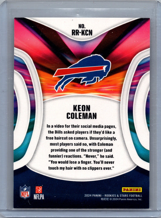 2024 Panini Rookies & Stars #RR-KCN Keon Coleman Rookie Rush RC