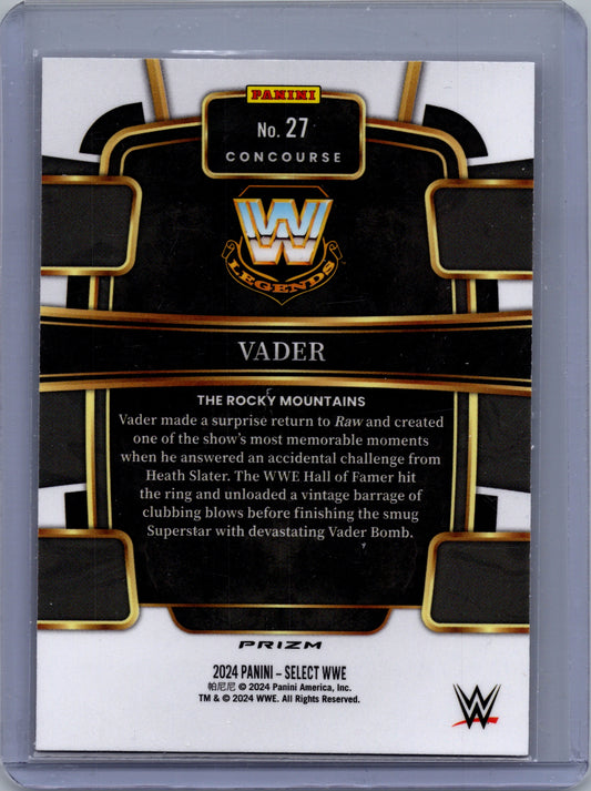 2024 Panini Select WWE - Orange Flash Prizm Concourse #27 Vader