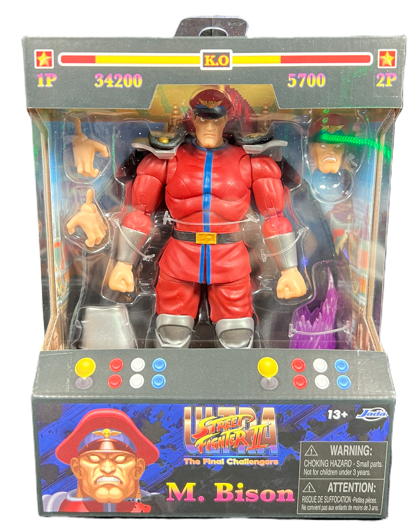Jada Toys 6" 2024 Action Figure: Street Fighter "M. Bison" w/ Accessories HOT !!