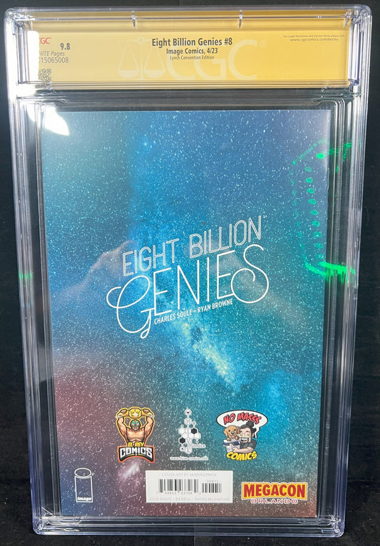 Eight Billion Genies #8 2023 Last Of US Homage Lynch LTD 444 CGC 9.8 Signed 2x