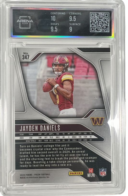 2024 Panini Prizm - Rookies Jayden Daniels #347 (RC) Mint ARENA CLUB 9.5 !!