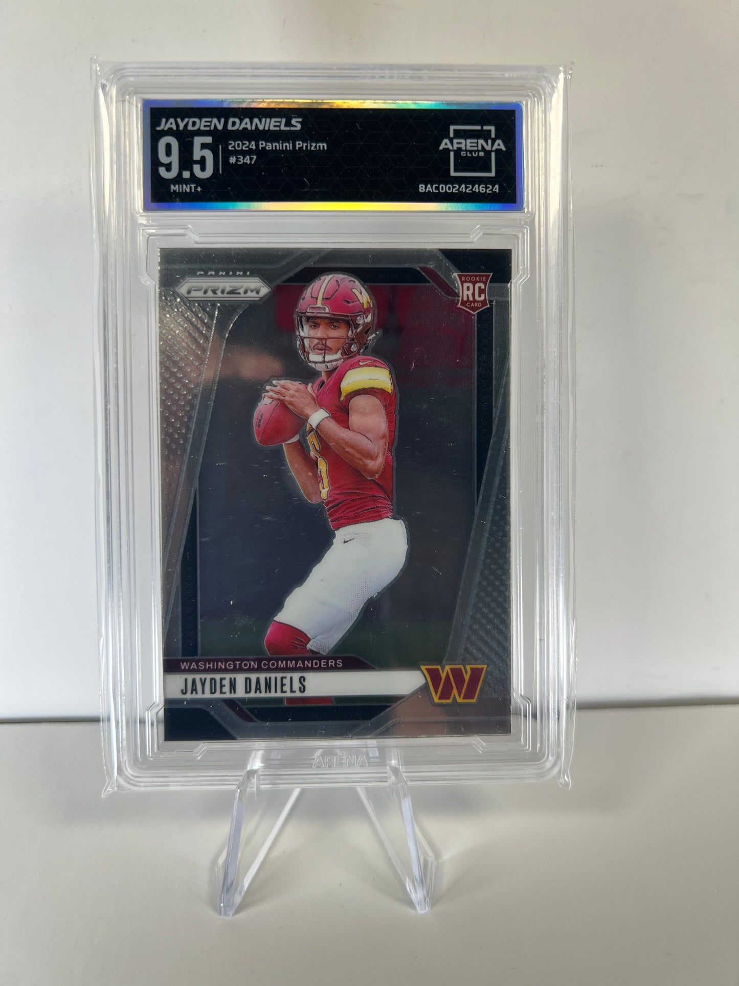 2024 Panini Prizm - Rookies Jayden Daniels #347 (RC) Mint ARENA CLUB 9.5 !!