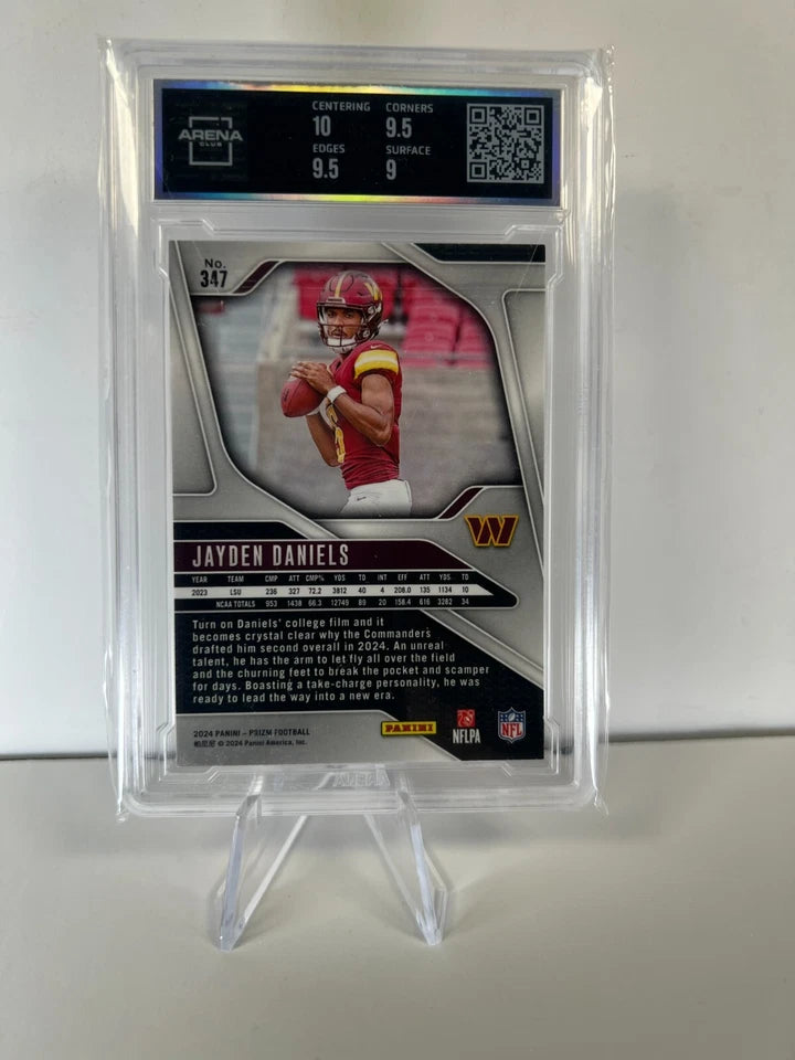 2024 Panini Prizm - Rookies Jayden Daniels #347 (RC) Mint ARENA CLUB 9.5 !!
