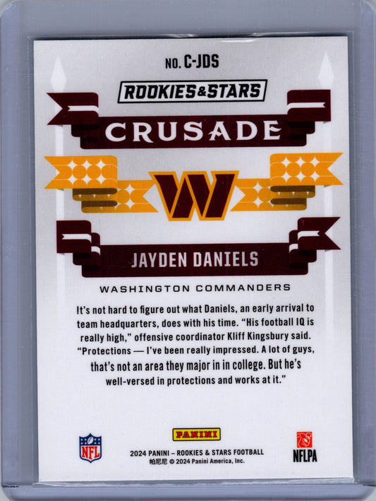 2024 Panini Rookies & Stars - Crusade Jayden Daniels #C-JDS Silver (RC)