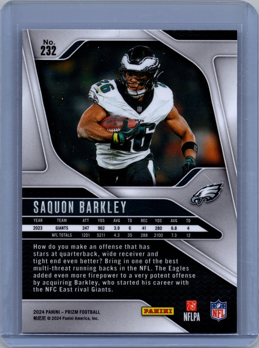 2024 Panini Prizm Saquon Barkley #232 JM