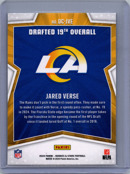 2024 Rookies and Stars Draft Class #20 Jared Verse - FB