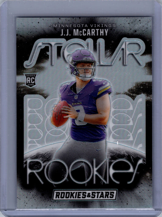 2024 Panini Rookies & Stars - Stellar Rookies J.J. McCarthy #SR-JMY Silver (RC)