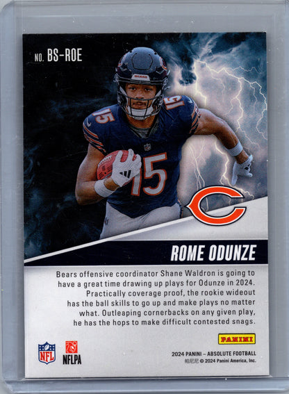 2024 Absolute Rome Odunze By Storm Rookie RC #BS-ROE