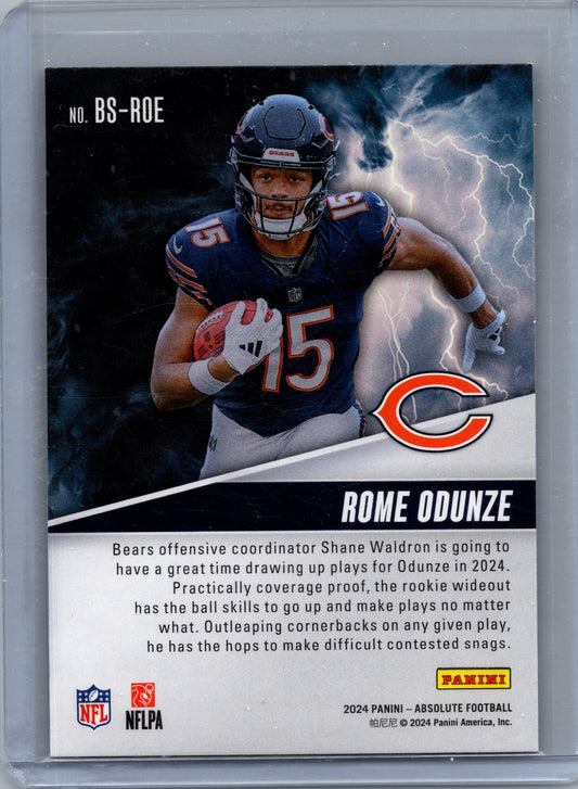 2024 Absolute Rome Odunze By Storm Rookie RC #BS-ROE