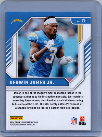 2024 Panini Donruss - Derwin James Jr. Elite Series #17 - Los Angeles Chargers