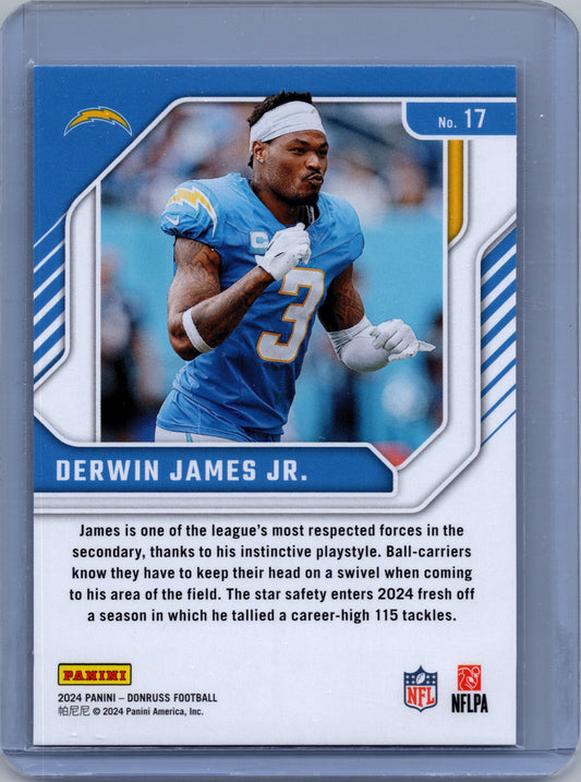 2024 Panini Donruss - Derwin James Jr. Elite Series #17 - Los Angeles Chargers