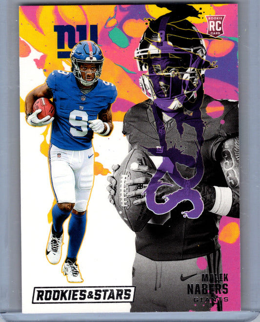 2024 Panini Rookies &amp; Stars #RE-MNS Malik Nabers Rookie Exclusive NM or Better !!