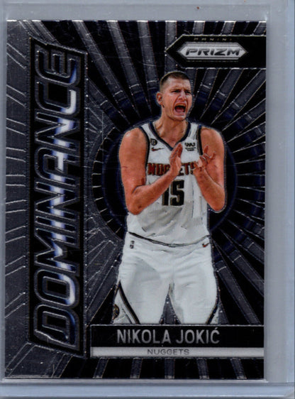 2023-24 Panini Prizm #10 Nikola Jokic Dominance Denver Nuggets