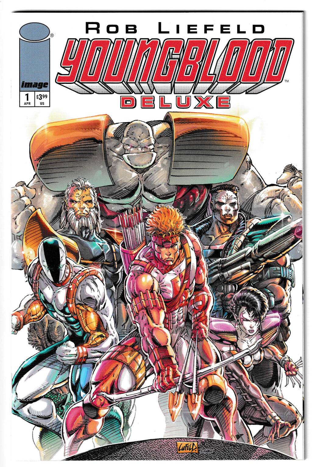 Youngblood Deluxe #1 (1st printing, Cover A - Rob Liefeld) NM 9.2 or Better !!