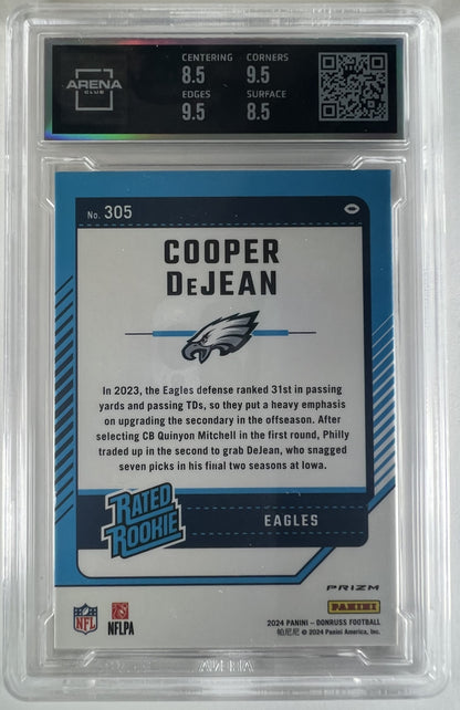 2024 Donruss Cooper DeJean #305 Optic RR Red Wave RC - ARENA CLUB 9 !!