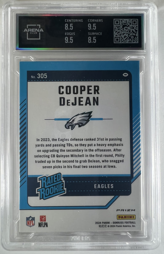 2024 Donruss Cooper DeJean #305 Optic RR Red Wave RC - ARENA CLUB 9 !!