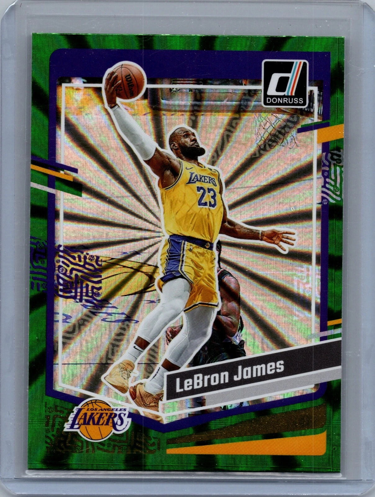 2023-24 Donruss Basketball Lebron James Holo Green Laser #2