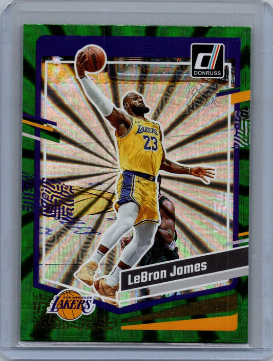 2023-24 Donruss Basketball Lebron James Holo Green Laser #2
