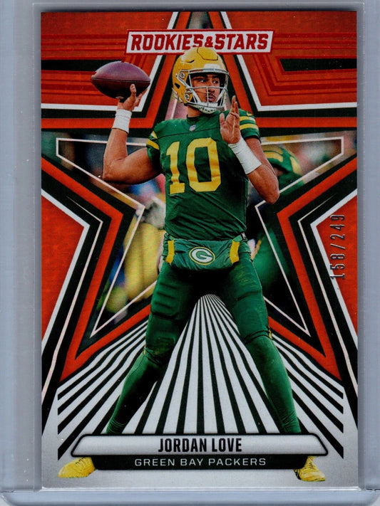 2024 Panini Rookies And Stars Jordan Love #36 Red Prizm 158/249