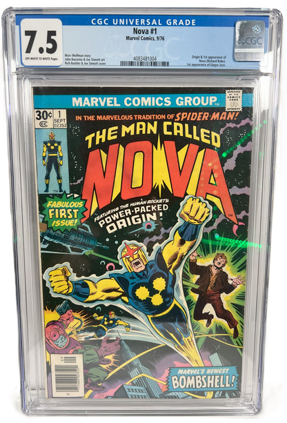 Nova #1 CGC 7.5 1976 Marvel Comics 1st app Nova, Richard Rider