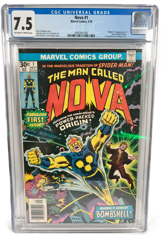 Nova #1 CGC 7.5 1976 Marvel Comics 1st app Nova, Richard Rider