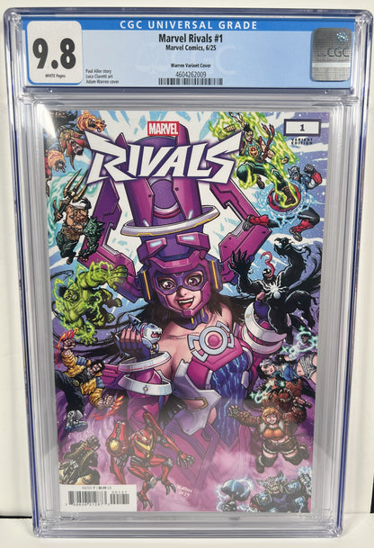 Marvel Rivals #1 (2025) Marvel Comics CGC 9.8 Warren Variant Cover Galactus !!