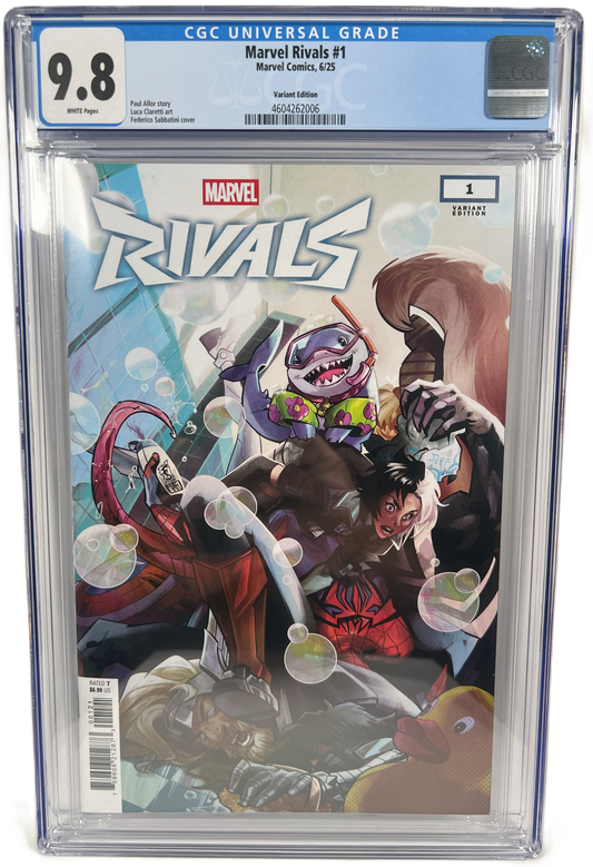 Marvel Rivals #1 (2025) Marvel Comics CGC 9.8 Variant Cover Jeff the Land Shark