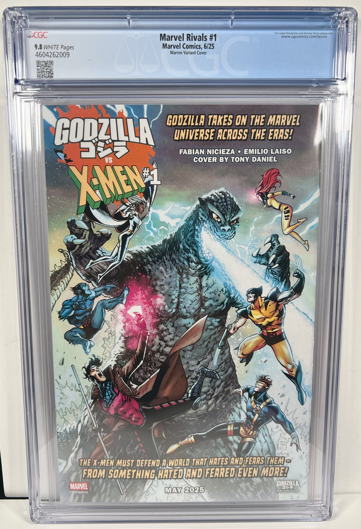Marvel Rivals #1 (2025) Marvel Comics CGC 9.8 Warren Variant Cover Galactus !!