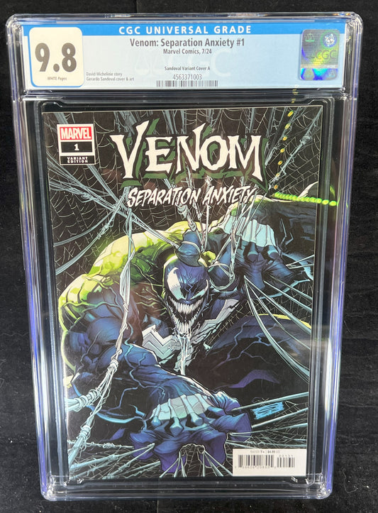 Venom Separation Anxiety #1 2024 Marvel Comics Gerardo Sandoval Variant CGC 9.8