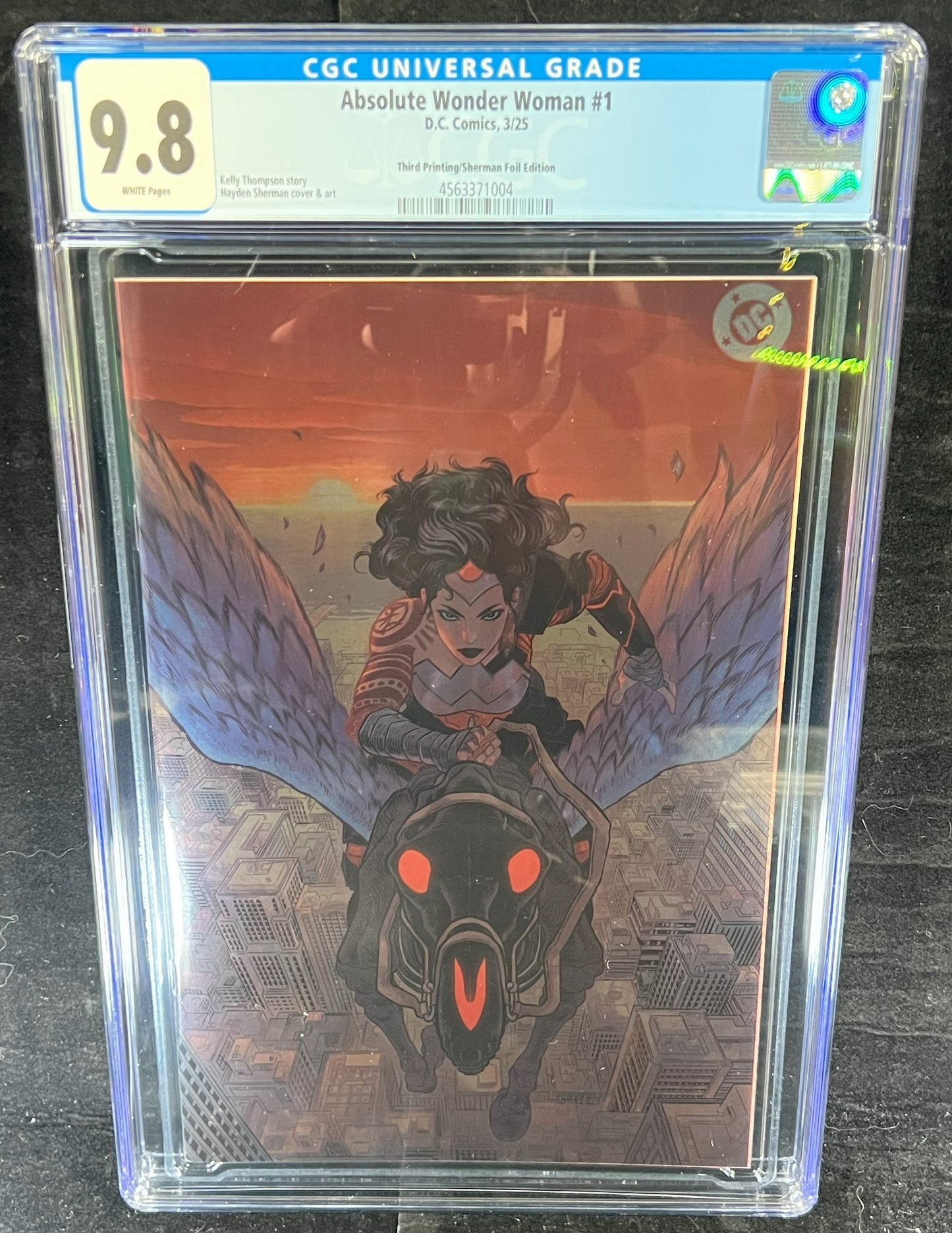 2024 Absolute Wonder Woman #1 3rd print 2024 DC CGC 9.8 Sherman Foil Variant